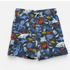 Tommy Bahama Kids Swim Trunks with Ocean Adventure Print
